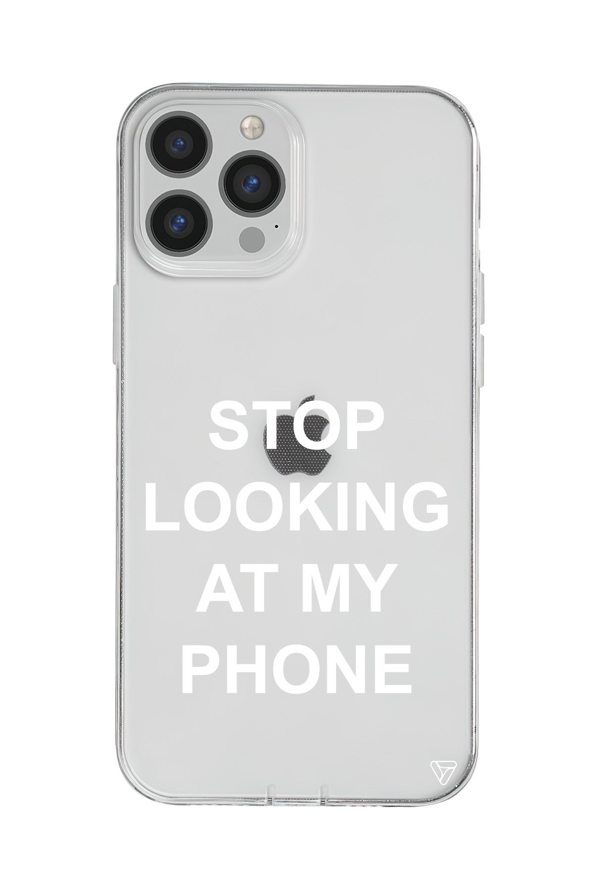 Stop Looking Lansman Model İçi Kadife Silikon Telefon Kılıfı