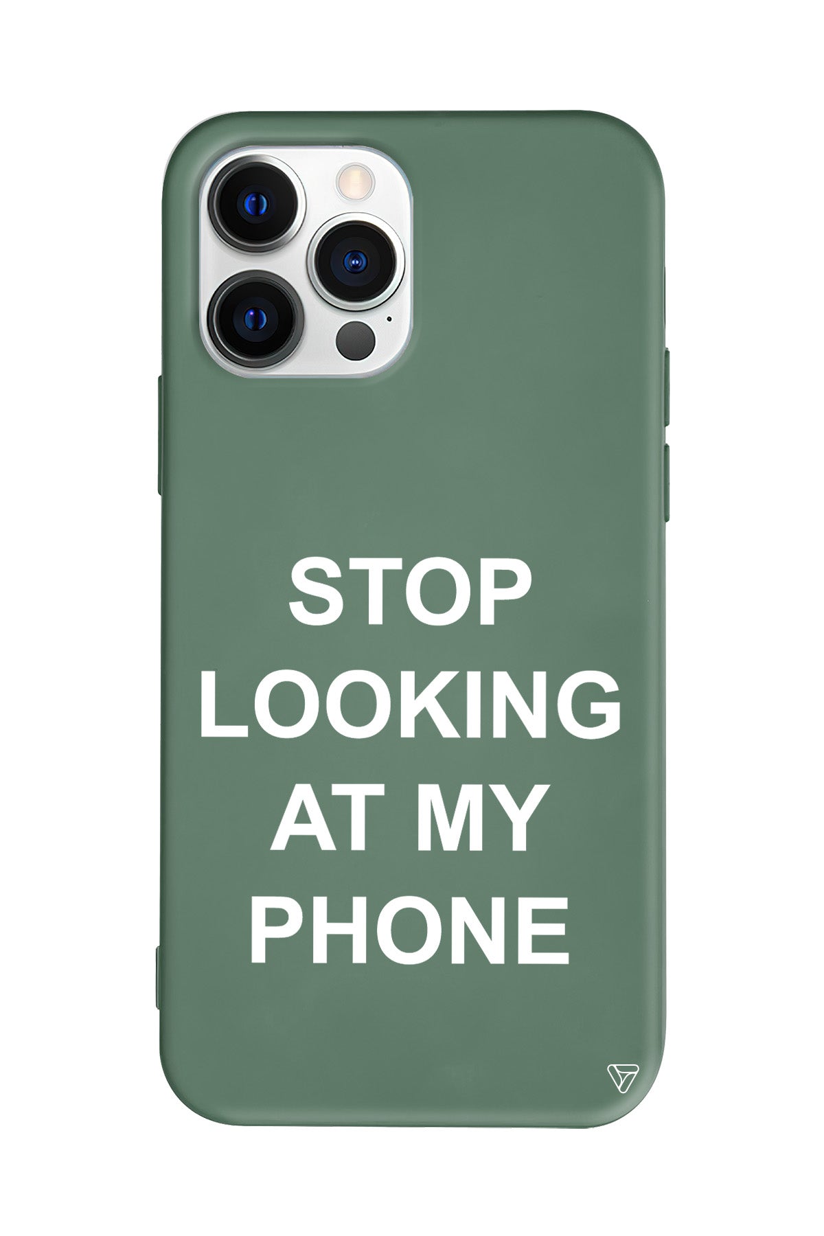 Stop Looking Lansman Model İçi Kadife Silikon Telefon Kılıfı