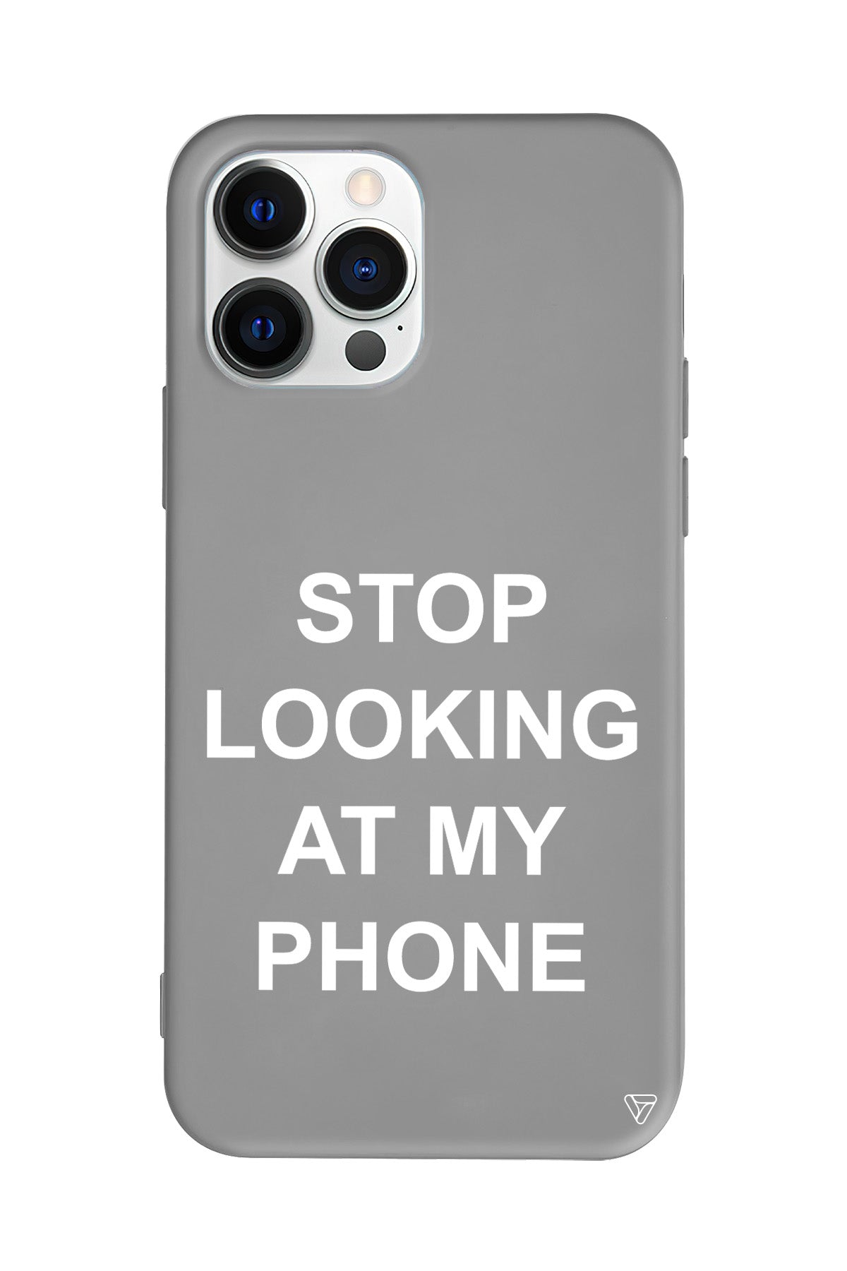 Stop Looking Lansman Model İçi Kadife Silikon Telefon Kılıfı