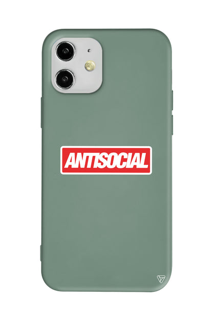 Anti Sosyal Lansman Model İçi Kadife Silikon Telefon Kılıfı