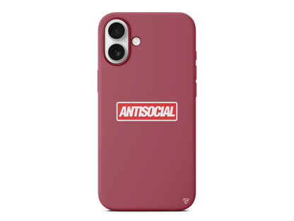 Anti Sosyal Lansman Model İçi Kadife Silikon Telefon Kılıfı