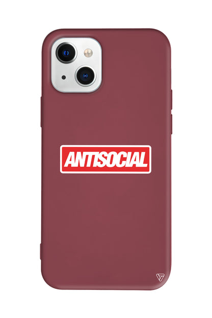 Anti Sosyal Lansman Model İçi Kadife Silikon Telefon Kılıfı