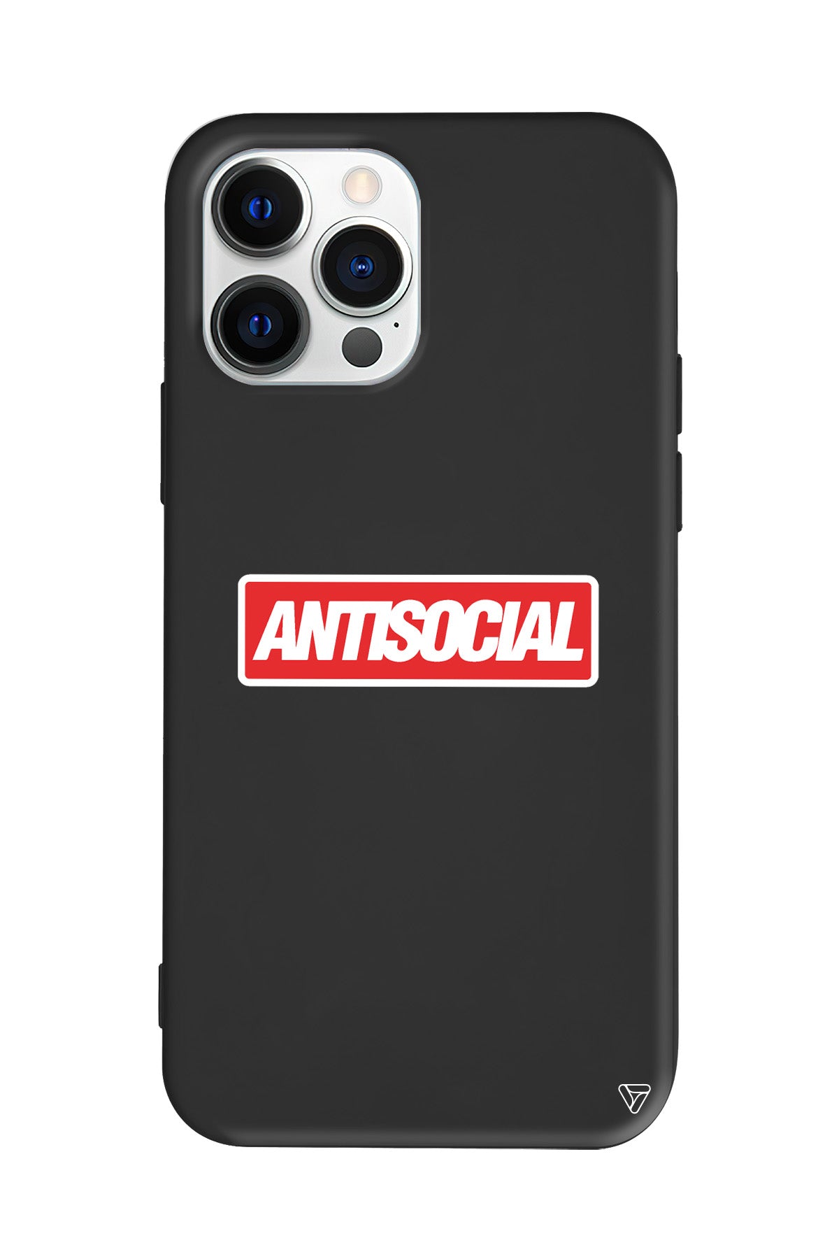 Anti Sosyal Lansman Model İçi Kadife Silikon Telefon Kılıfı