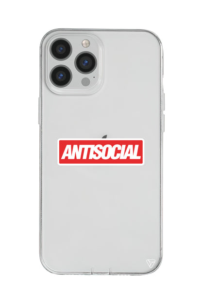Anti Sosyal Lansman Model İçi Kadife Silikon Telefon Kılıfı