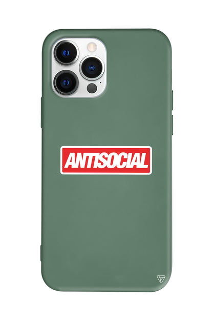 Anti Sosyal Lansman Model İçi Kadife Silikon Telefon Kılıfı