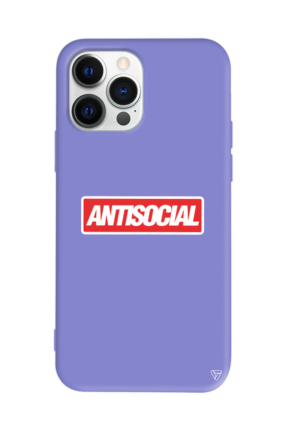 Anti Sosyal Lansman Model İçi Kadife Silikon Telefon Kılıfı