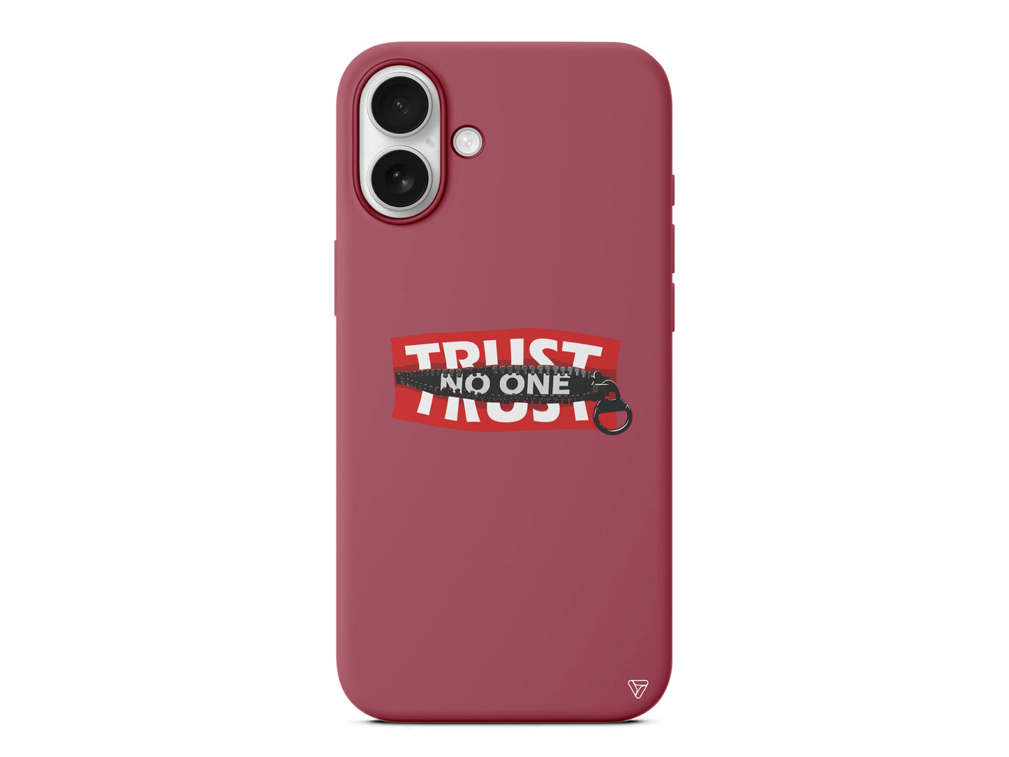 Trust No One Lansman Model İçi Kadife Silikon Telefon Kılıfı – Plus Serisine Özel