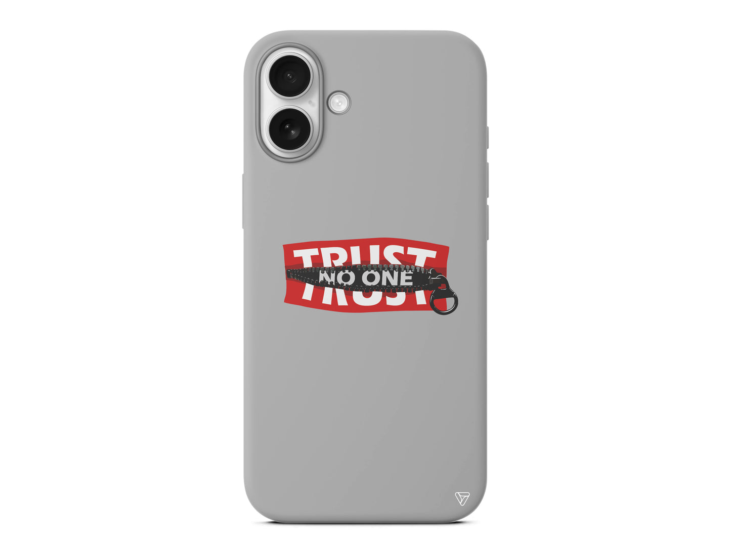 Trust No One Lansman Model İçi Kadife Silikon Telefon Kılıfı – Plus Serisine Özel