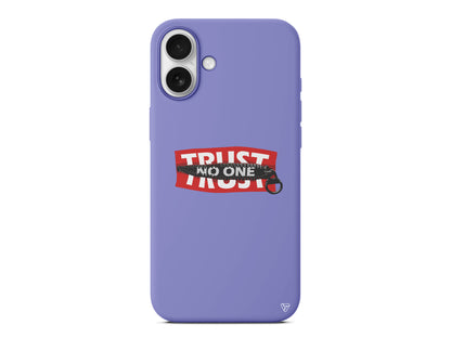 Trust No One Lansman Model İçi Kadife Silikon Telefon Kılıfı – Plus Serisine Özel