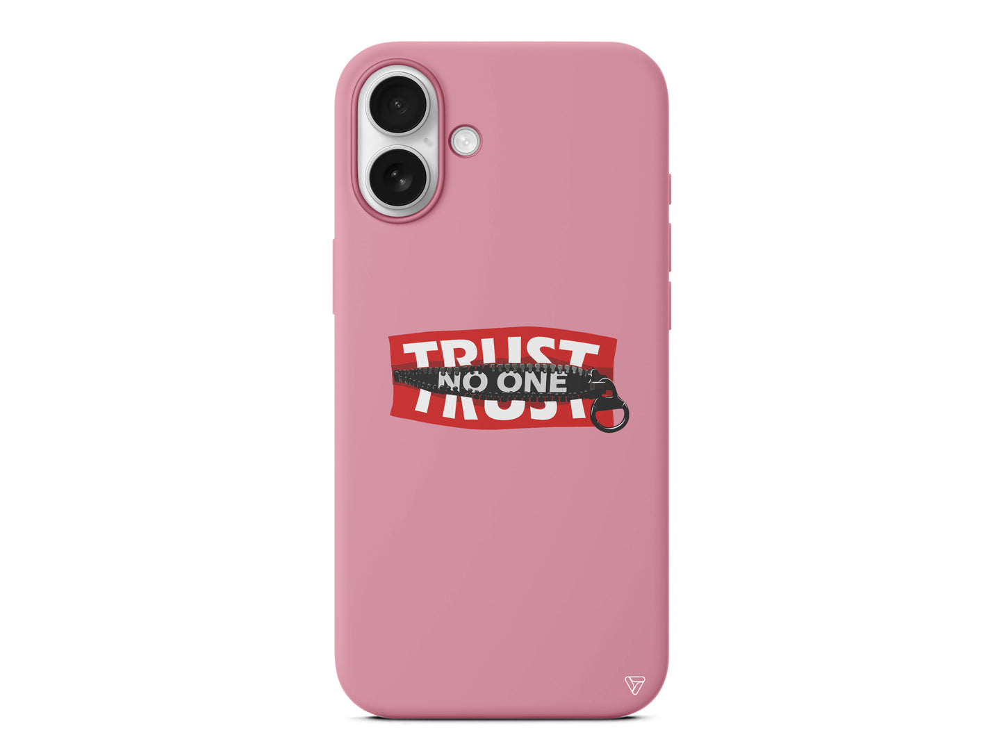 Trust No One Lansman Model İçi Kadife Silikon Telefon Kılıfı – Plus Serisine Özel