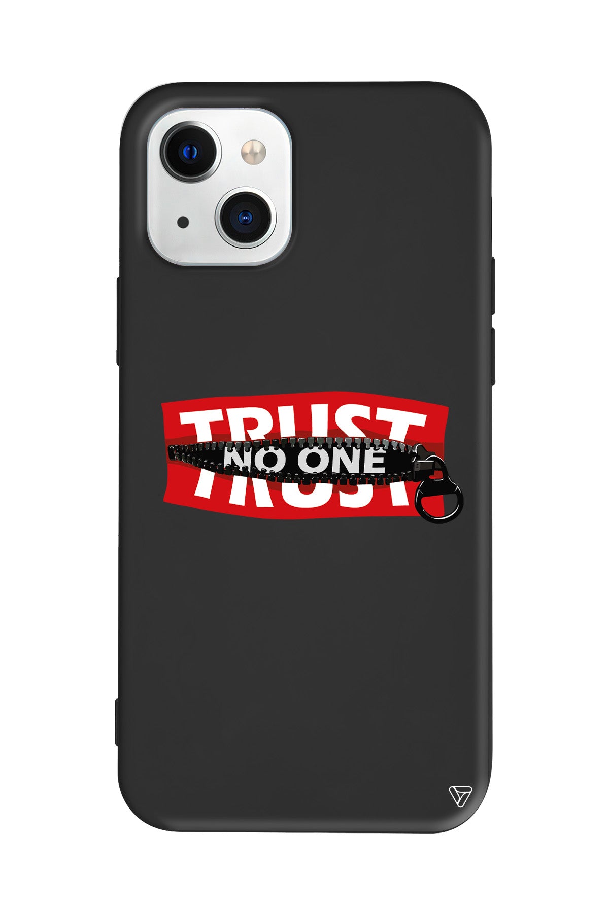 Trust No One Lansman Model İçi Kadife Silikon Telefon Kılıfı – Plus Serisine Özel