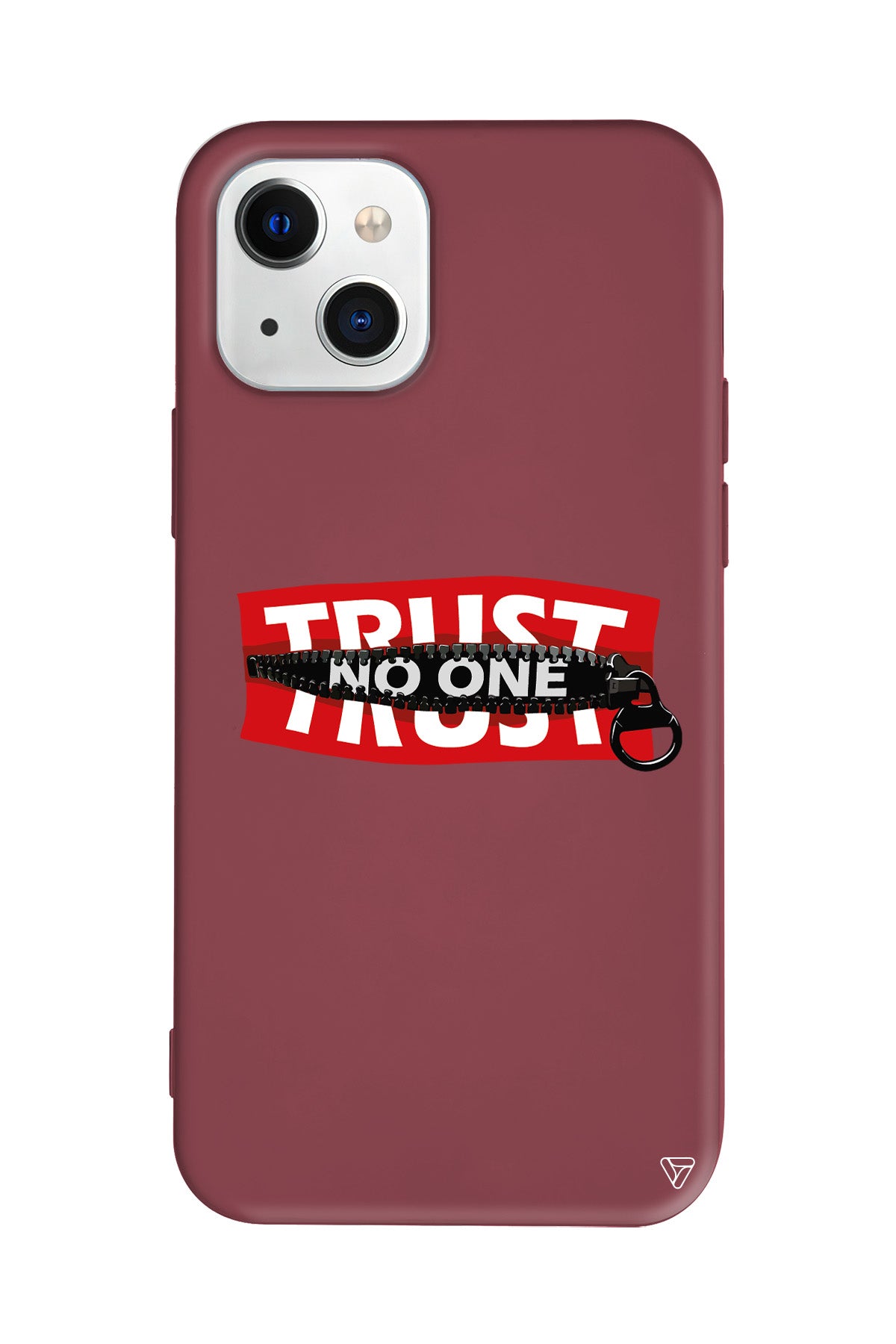 Trust No One Lansman Model İçi Kadife Silikon Telefon Kılıfı – Plus Serisine Özel