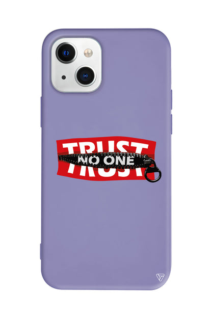 Trust No One Lansman Model İçi Kadife Silikon Telefon Kılıfı – Plus Serisine Özel