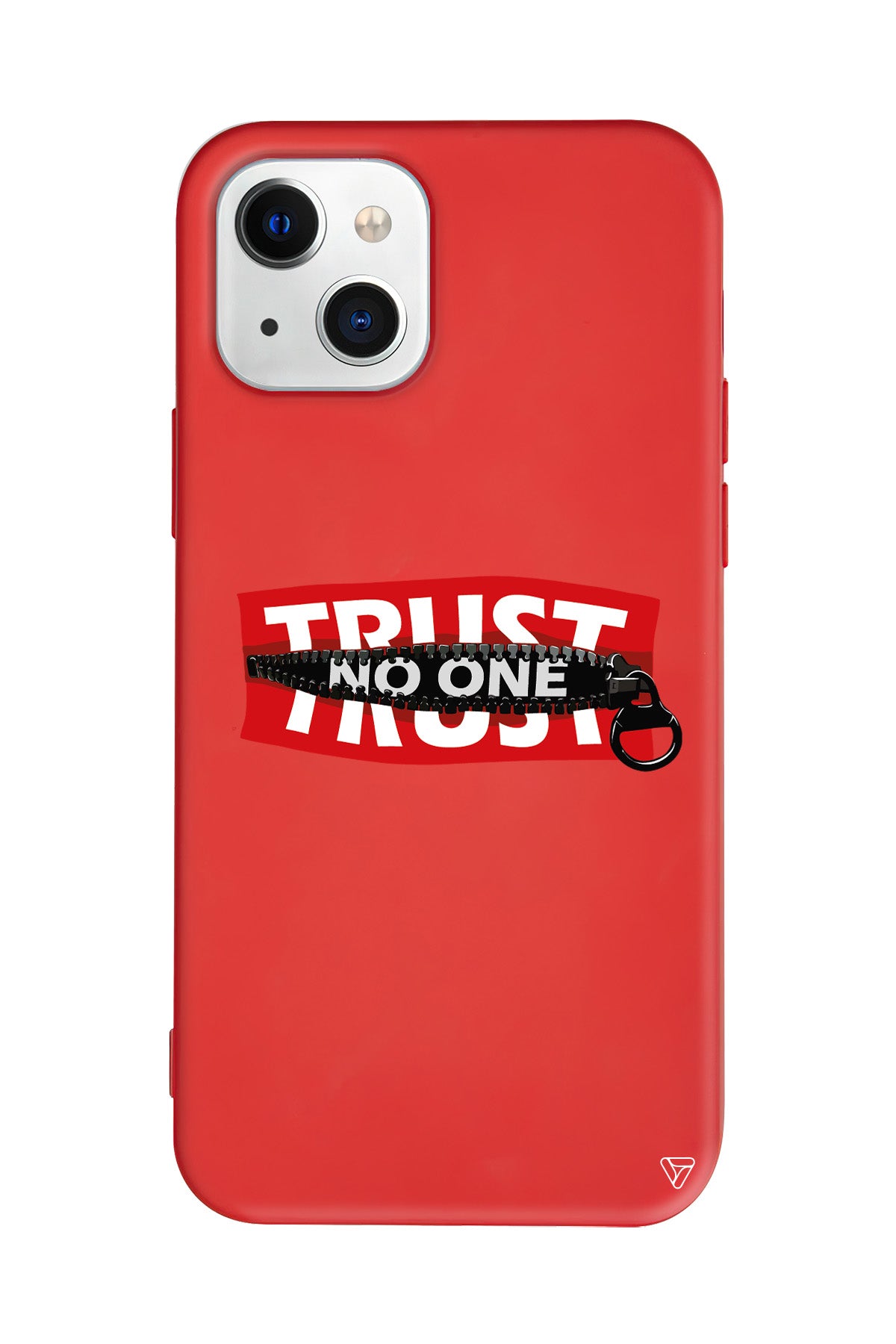 Trust No One Lansman Model İçi Kadife Silikon Telefon Kılıfı – Plus Serisine Özel