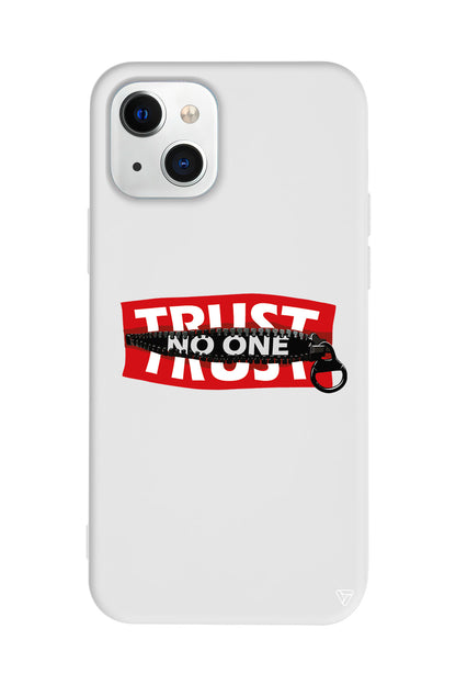 Trust No One Lansman Model İçi Kadife Silikon Telefon Kılıfı – Plus Serisine Özel