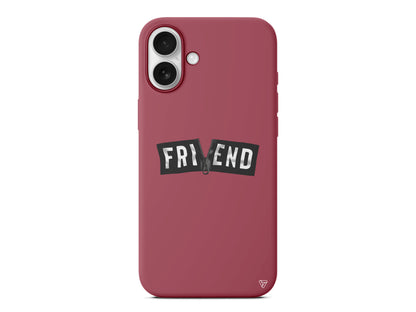 Friend Lansman Model İçi Kadife Silikon Telefon Kılıfı – Plus Serisine Özel