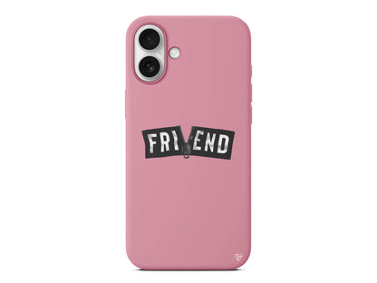 Friend Lansman Model İçi Kadife Silikon Telefon Kılıfı – Plus Serisine Özel