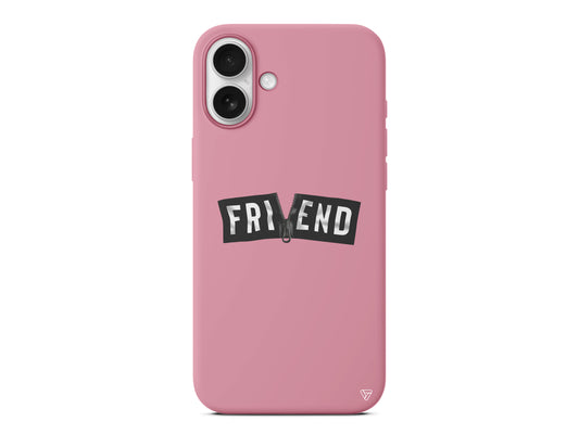 Friend Lansman Model İçi Kadife Silikon Telefon Kılıfı – Plus Serisine Özel