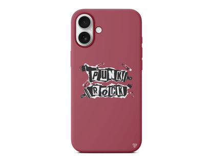 Punk Rock Lansman Model İçi Kadife Silikon Telefon Kılıfı – Plus Serisine Özel