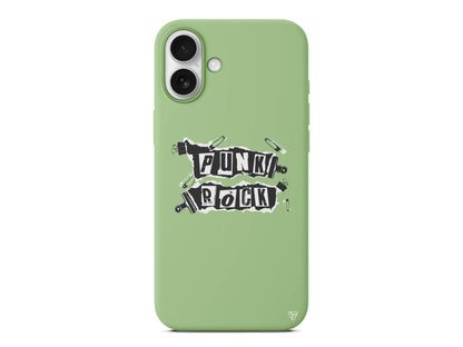 Punk Rock Lansman Model İçi Kadife Silikon Telefon Kılıfı – Plus Serisine Özel