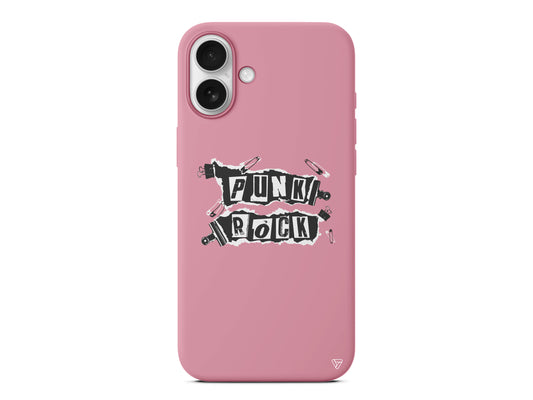 Punk Rock Lansman Model İçi Kadife Silikon Telefon Kılıfı – Plus Serisine Özel