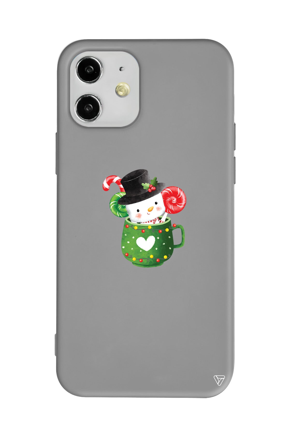 A Cup Of Xmas Lansman Model İçi Kadife Silikon Telefon Kılıfı