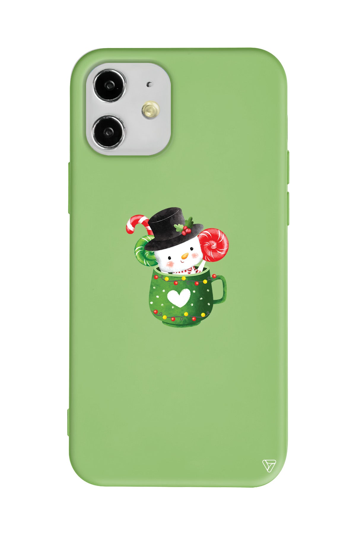 A Cup Of Xmas Lansman Model İçi Kadife Silikon Telefon Kılıfı