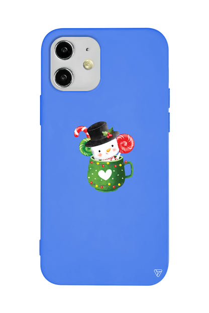 A Cup Of Xmas Lansman Model İçi Kadife Silikon Telefon Kılıfı