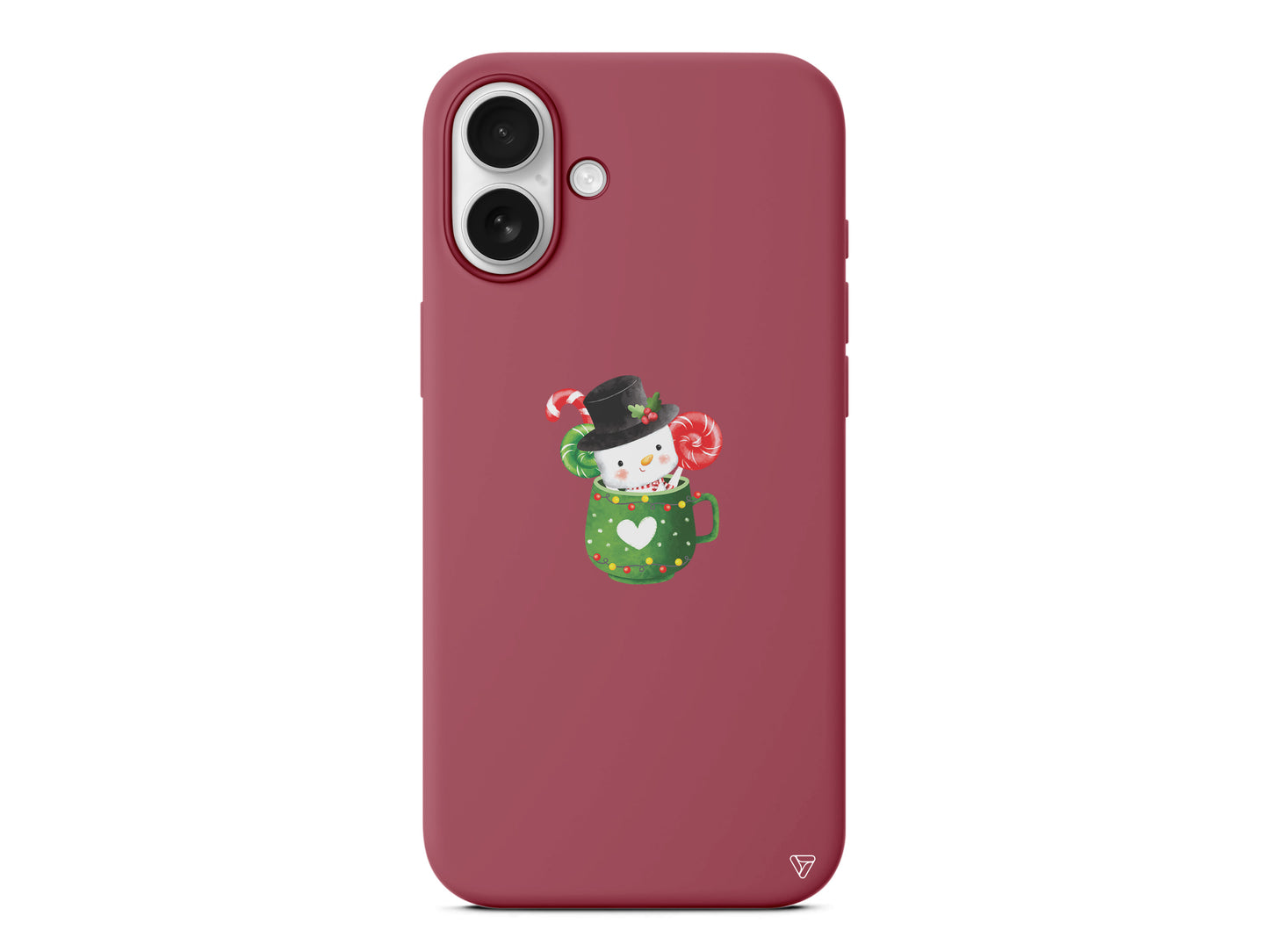 A Cup Of Xmas Lansman Model İçi Kadife Silikon Telefon Kılıfı