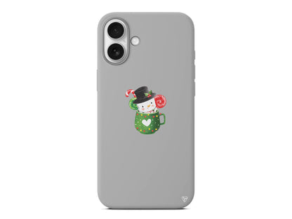 A Cup Of Xmas Lansman Model İçi Kadife Silikon Telefon Kılıfı – Plus Serisine Özel