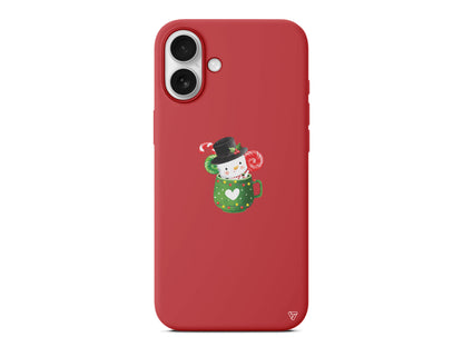 A Cup Of Xmas Lansman Model İçi Kadife Silikon Telefon Kılıfı – Plus Serisine Özel