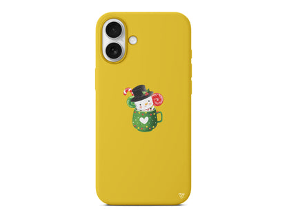 A Cup Of Xmas Lansman Model İçi Kadife Silikon Telefon Kılıfı