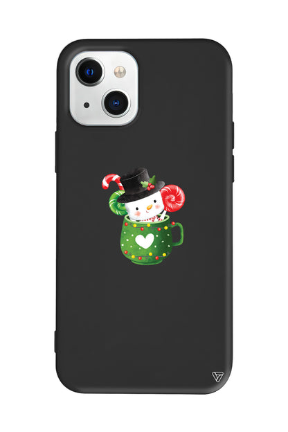 A Cup Of Xmas Lansman Model İçi Kadife Silikon Telefon Kılıfı – Plus Serisine Özel