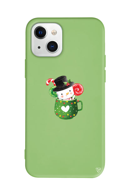 A Cup Of Xmas Lansman Model İçi Kadife Silikon Telefon Kılıfı – Plus Serisine Özel