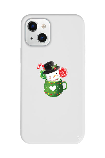 A Cup Of Xmas Lansman Model İçi Kadife Silikon Telefon Kılıfı – Plus Serisine Özel