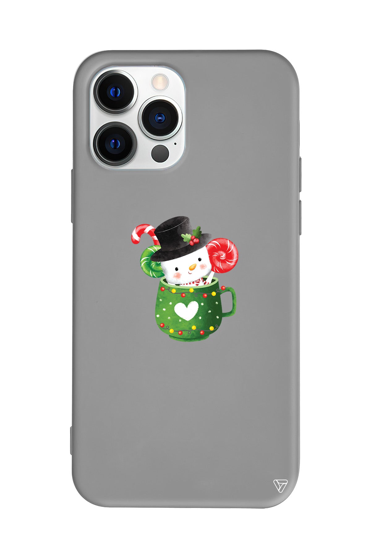 A Cup Of Xmas Lansman Model İçi Kadife Silikon Telefon Kılıfı