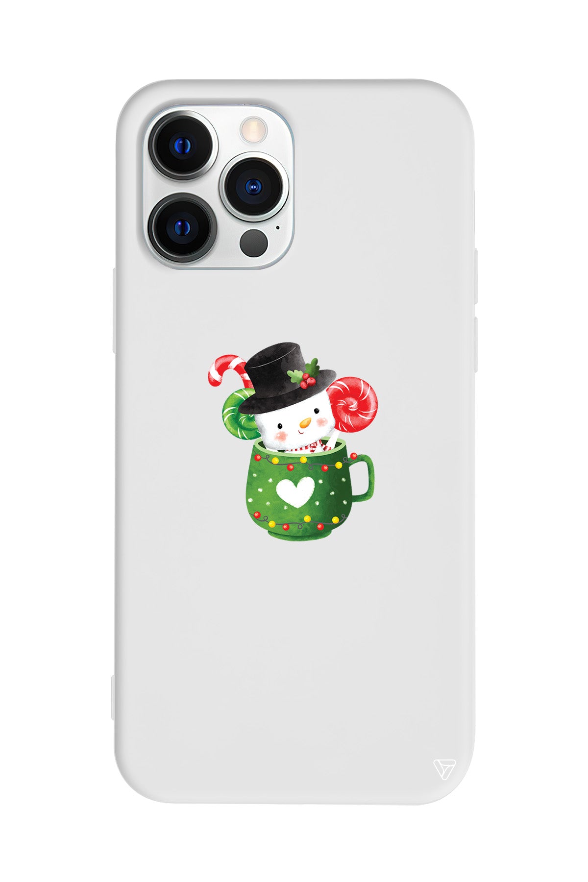 A Cup Of Xmas Lansman Model İçi Kadife Silikon Telefon Kılıfı