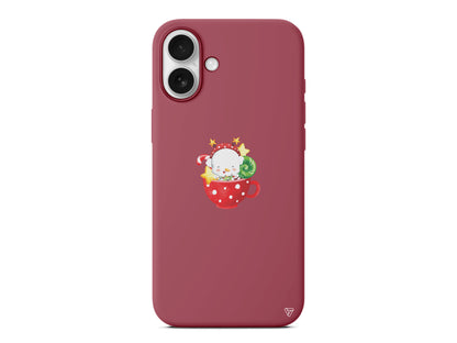 A Cup Of Xmas 2 Lansman Model İçi Kadife Silikon Telefon Kılıfı – Plus Serisine Özel