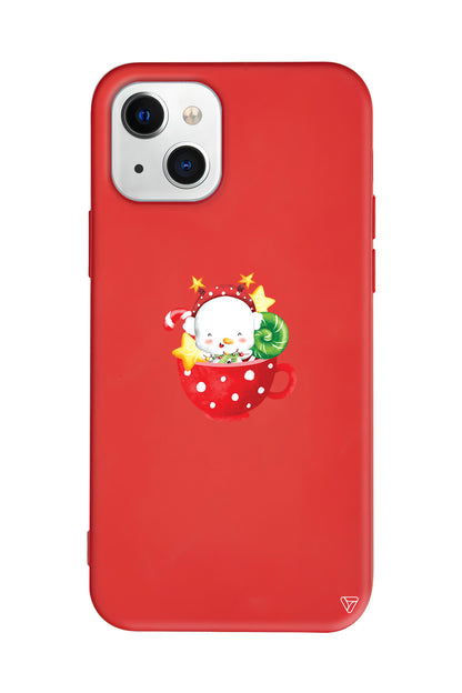 A Cup Of Xmas 2 Lansman Model İçi Kadife Silikon Telefon Kılıfı – Plus Serisine Özel