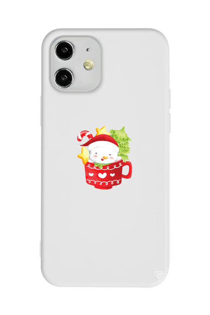 A Cup Of Xmas 4 Lansman Model İçi Kadife Silikon Telefon Kılıfı