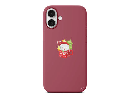 A Cup Of Xmas 4 Lansman Model İçi Kadife Silikon Telefon Kılıfı – Plus Serisine Özel