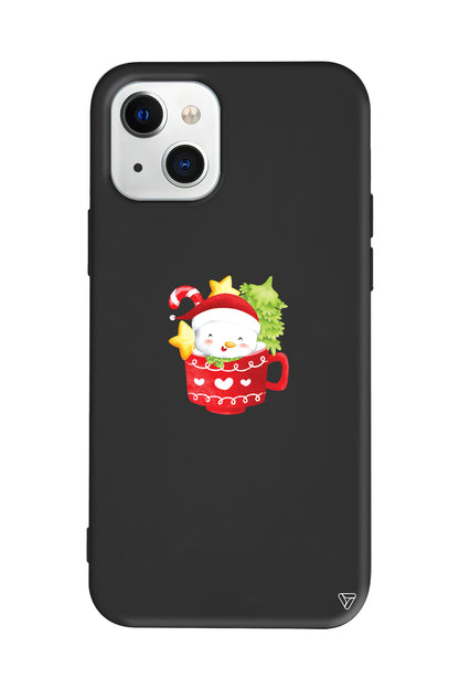 A Cup Of Xmas 4 Lansman Model İçi Kadife Silikon Telefon Kılıfı – Plus Serisine Özel