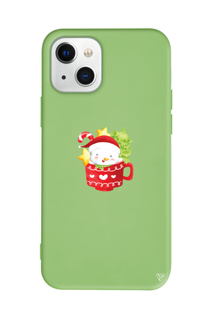 A Cup Of Xmas 4 Lansman Model İçi Kadife Silikon Telefon Kılıfı – Plus Serisine Özel