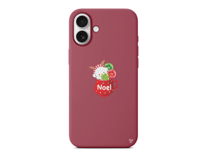 A Cup Of Xmas 5 Lansman Model İçi Kadife Silikon Telefon Kılıfı – Plus Serisine Özel