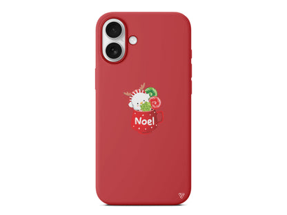 A Cup Of Xmas 5 Lansman Model İçi Kadife Silikon Telefon Kılıfı – Plus Serisine Özel