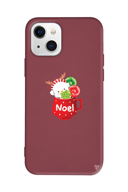 A Cup Of Xmas 5 Lansman Model İçi Kadife Silikon Telefon Kılıfı