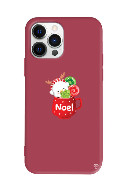 A Cup Of Xmas 5 Lansman Model İçi Kadife Silikon Telefon Kılıfı