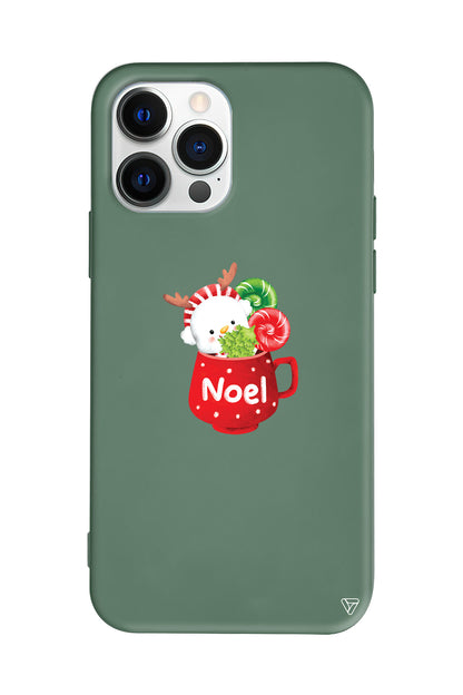 A Cup Of Xmas 5 Lansman Model İçi Kadife Silikon Telefon Kılıfı