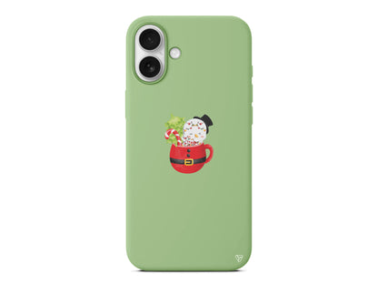 A Cup Of Xmas 7 Lansman Model İçi Kadife Silikon Telefon Kılıfı – Plus Serisine Özel