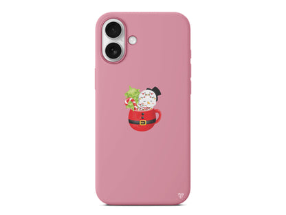 A Cup Of Xmas 7 Lansman Model İçi Kadife Silikon Telefon Kılıfı – Plus Serisine Özel